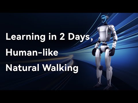 Learning in 2 Days, Human-Like Natural Walking